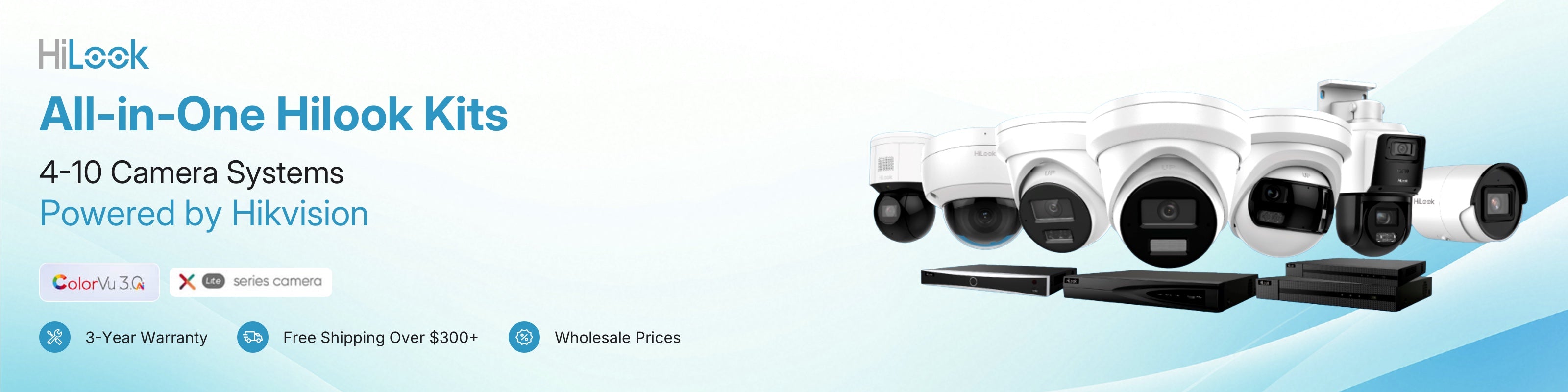 Hilook All-in-One kits 4-10 Camera Systems Powered by Hikvision