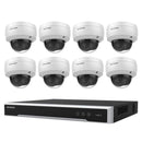 Hikvision 6MP 8CH Kit 8 Dome Cameras AcuSense 8CH PoE NVR 4TB