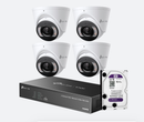 TP-Link CCTV Kit 4 8MP IP Turret Cameras Full-Colour Speaker Mic Light 4CH NVR 2TB