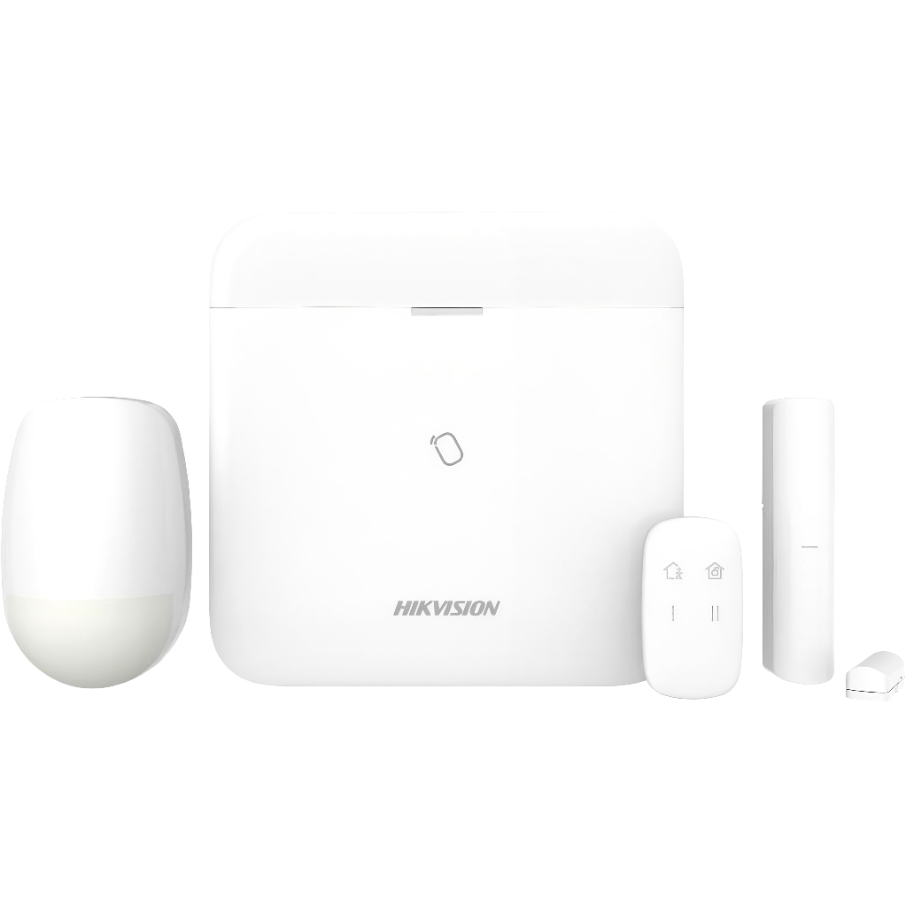 Hikvision DS-PWA96-Kit-WB AX PRO Alarm Security Kit – Control Panel, Reed, PIR + Remote