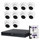 Dahua 10x 4MP DH-IPC-HDW3466EMP-S-AUS SMD WizSense Camera 16CH AI NVR 4TB HDD