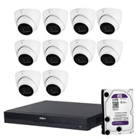 Dahua 10x 4MP DH-IPC-HDW3466EMP-S-AUS SMD WizSense Camera 16CH AI NVR 4TB HDD