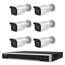 Hikvision 8MP 8CH Kit 6 Outdoor Bullet Cameras Darkfighter AcuSense 8CH NVR 4TB