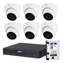 Dahua 6x 4MP DH-IPC-HDW3466EMP-S-AUS SMD WizSense Camera 8CH NVR 4TB HDD
