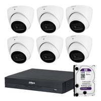 Dahua 6x 4MP DH-IPC-HDW3466EMP-S-AUS SMD WizSense Camera 8CH NVR 4TB HDD
