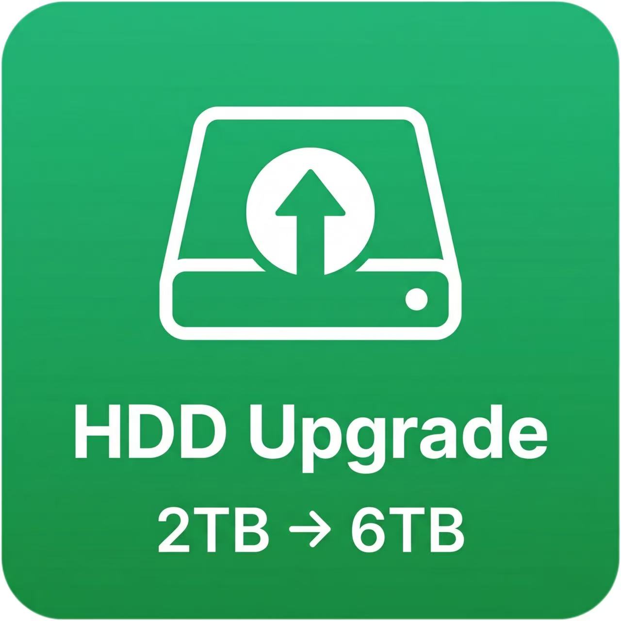 HDD Upgrade — 2TB → 6TB