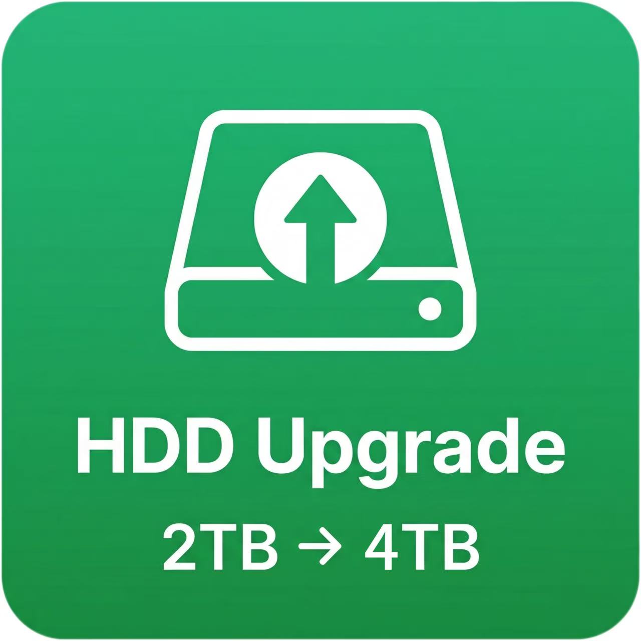 HDD Upgrade — 2TB → 4TB