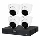 Dahua 4-camera 8MP DH-IPC-HDW3866EMP-S-AUS 4K turret CCTV kit with 4-channel AI NVR