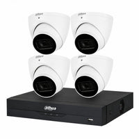 Dahua 4-camera 8MP DH-IPC-HDW3866EMP-S-AUS 4K turret CCTV kit with 4-channel AI NVR
