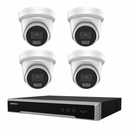 Hikvision 8MP Colorvu 3.0 Hybrid CCTV Kit: 4 x Liveguard Gen3 Cameras + 4CH M Series NVR