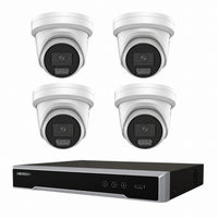 Hikvision 8MP Colorvu 3.0 Hybrid CCTV Kit: 4 x Liveguard Gen3 Cameras + 4CH M Series NVR