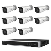 Hikvision 6MP 8CH Kit 8 EXIR Bullet Cameras AcuSense 8CH PoE NVR 4TB