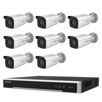 Hikvision 8MP 8CH Kit 8 Outdoor Bullet Cameras Darkfighter AcuSense 8CH NVR 4TB