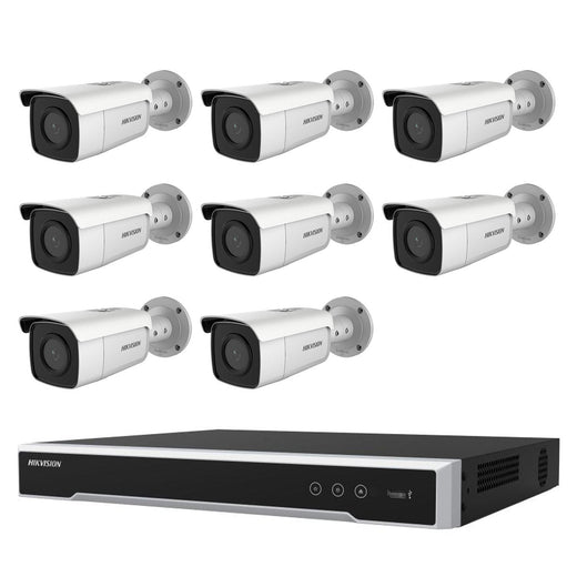 Hikvision 8MP 8CH  CCTV Kit: 8 x Outdoor Bullet Cameras powered by Darkfighter & Acusense + 8CH NVR