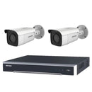 Hikvision 6MP 4CH Kit 2 EXIR Bullet Cameras AcuSense 4CH PoE NVR 4TB