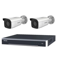 Hikvision 6MP 4CH Kit 2 EXIR Bullet Cameras AcuSense 4CH PoE NVR 4TB