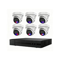 HiLook Hikvision 4K 8MP Active Colour Deterrence 8CH CCTV Kit 6 x IP Active Colour Camera+ 8CH NVR