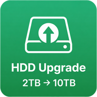 HDD Upgrade — 2TB → 10TB