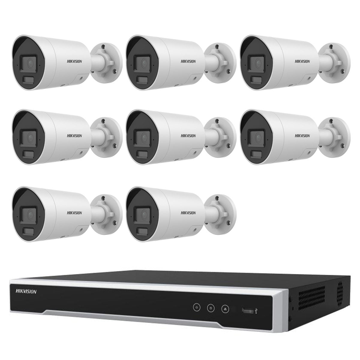 Hikvision 6MP 8CH  CCTV Kit: 8 x Mini Bullet Cameras + 8CH NVR/4TB