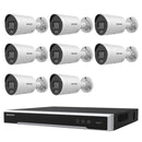 Hikvision 6MP 8CH Kit 8 Mini Bullet Cameras 8CH NVR 4TB