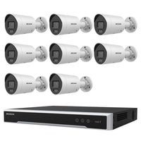 Hikvision 6MP 8CH Kit 8 Mini Bullet Cameras 8CH NVR 4TB