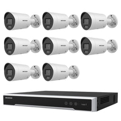 Hikvision 6MP 8CH  CCTV Kit: 8 x Mini Bullet Cameras + 8CH NVR/4TB