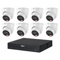 Dahua 6MP Turret CCTV Kit: 8x HDW3667EM-S-IL + 8CH PoE NVR
