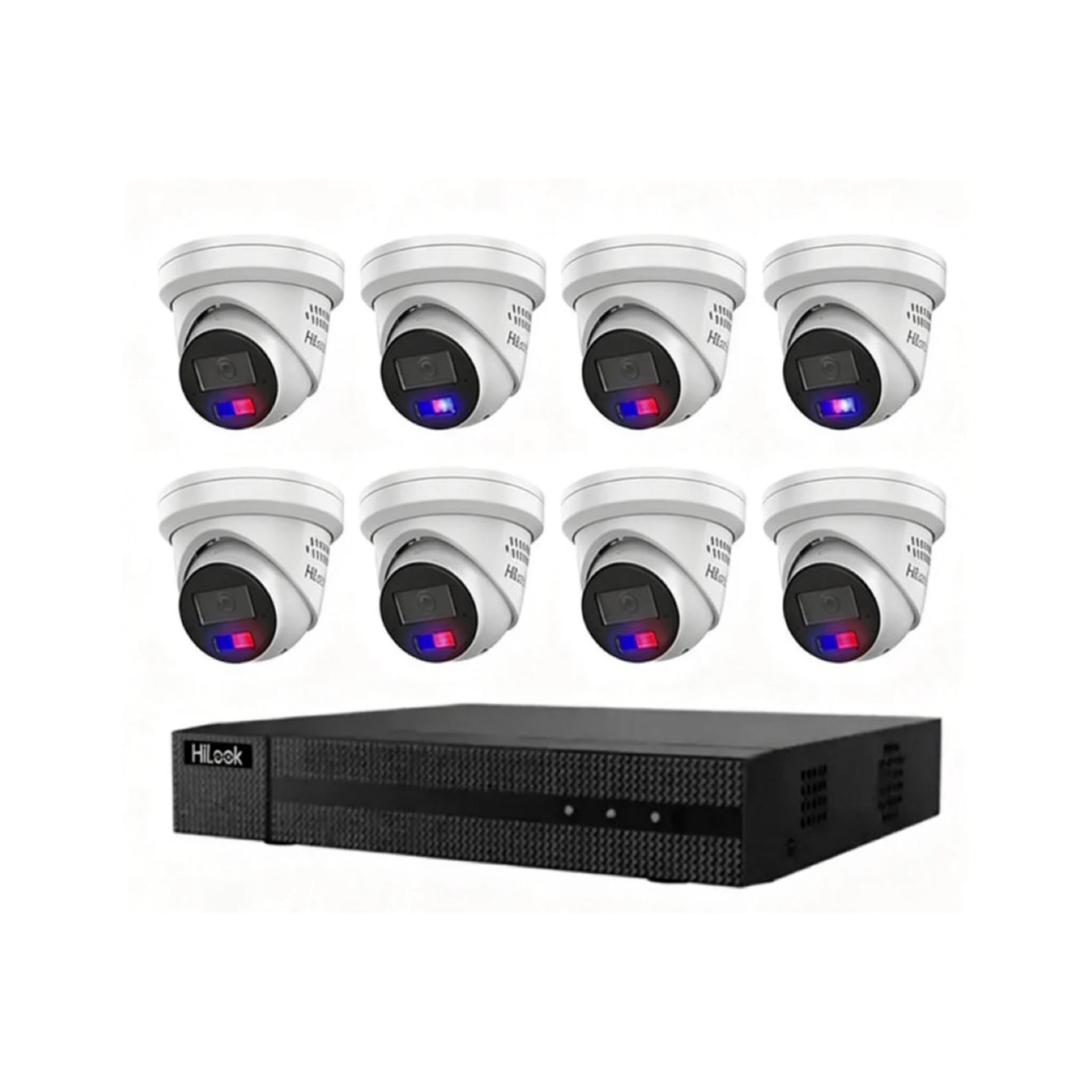 HiLook by Hikvision 8MP 4K Acusense 8 Camera , 8CH NVR Kit – ACDC All in one Camera with Colour Deterrance