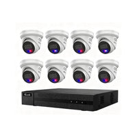 HiLook by Hikvision 8MP 4K Acusense 8 Camera , 8CH NVR Kit – ACDC All in one Camera with Colour Deterrance