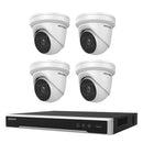 Hikvision 8MP 4CH Kit 4 Outdoor AcuSense Motorised VF Turret 8CH NVR 4TB