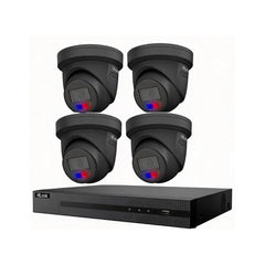 Hikvision Hilook 6MP Acusense 4 Camera CCTV Kit – ACDC Light, Speaker & Strobe BLACK