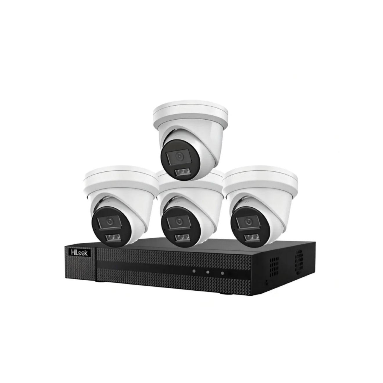 HILook 4 x 6MP Cameras CCTV Kit: 1 x Strobe & 3 x AI Turret Cameras + 4CH or 8CH NVR Bundle