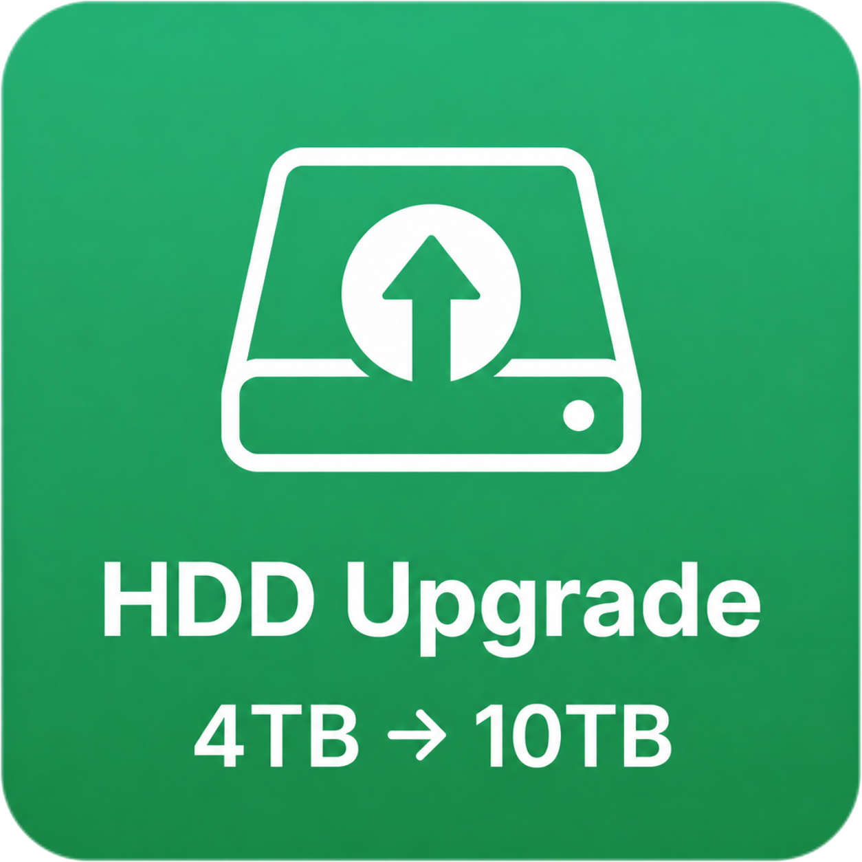 HDD Upgrade — 4TB → 10TB