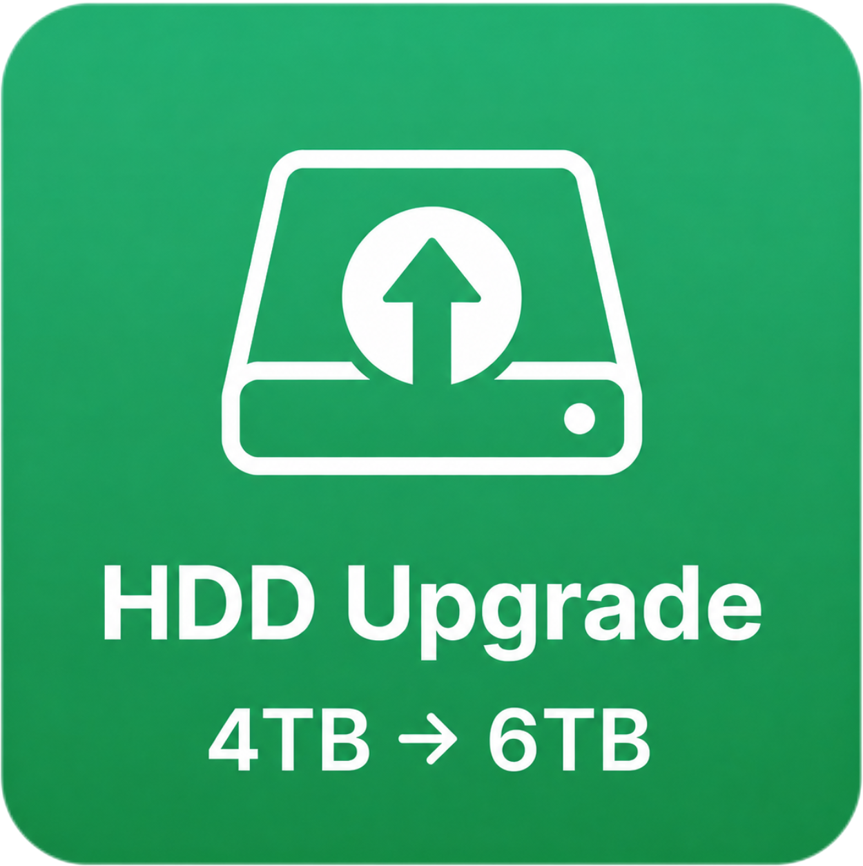HDD Upgrade — 4TB → 6TB