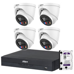 Dahua 4 x 6MP TIOC Advanced 2.0 DH-IPC-HDW3649H-AS-PV-ANZ Turret Kit 4CH NVR + 4TB HDD