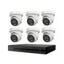 HiLook Hikvision 8MP Pro Series CCTV Kit – 6x Turret IPC-T383H-MU + 8CH PoE NVR (NVR-108MH-C/8P)