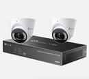 TP-Link Insight 5MP CCTV Kit 2 IP Turret Cameras Full-Colour Speaker Mic Light 4CH NVR