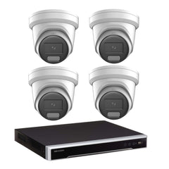 6MP Hikvision Colorvu 3.0 HYBRID CCTV Kit: 4 x Liveguard Cameras + 4CH M Series NVR / 4TB