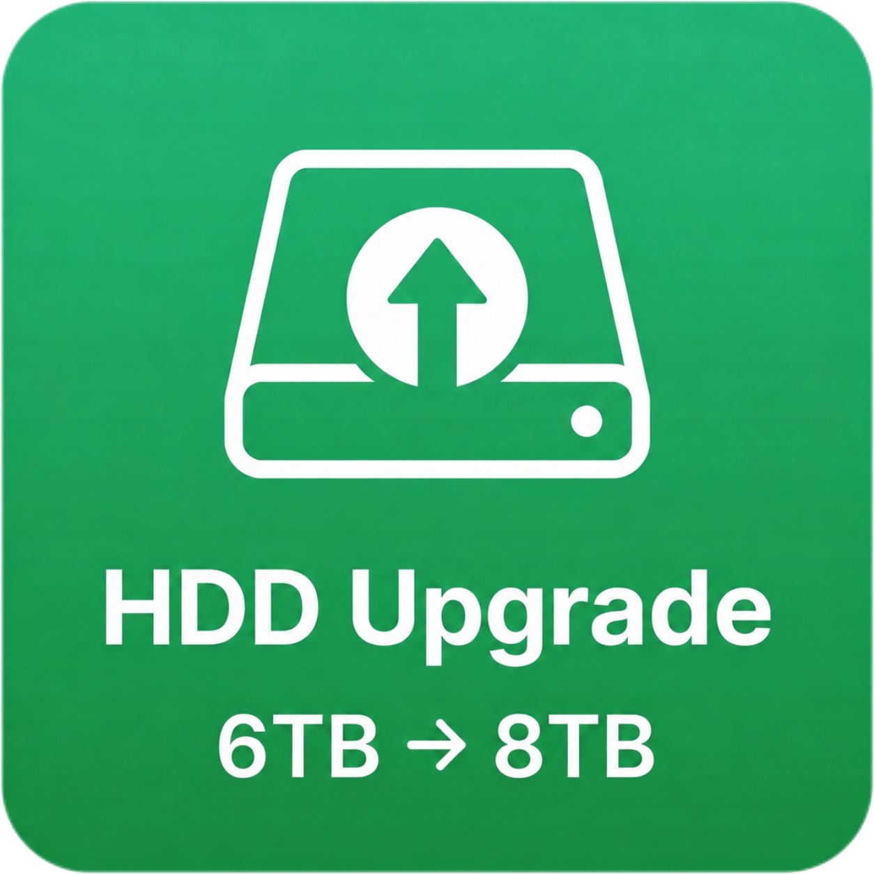 HDD Upgrade — 6TB → 8TB
