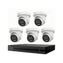 HiLook Hikvision 6MP 8CH CCTV Kit with 5x Turret IP Cameras IPC-T262H-MU