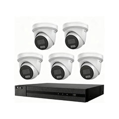 HiLook Hikvision 6MP 8CH CCTV Kit with 5x Turret IP Cameras IPC-T262H-MU