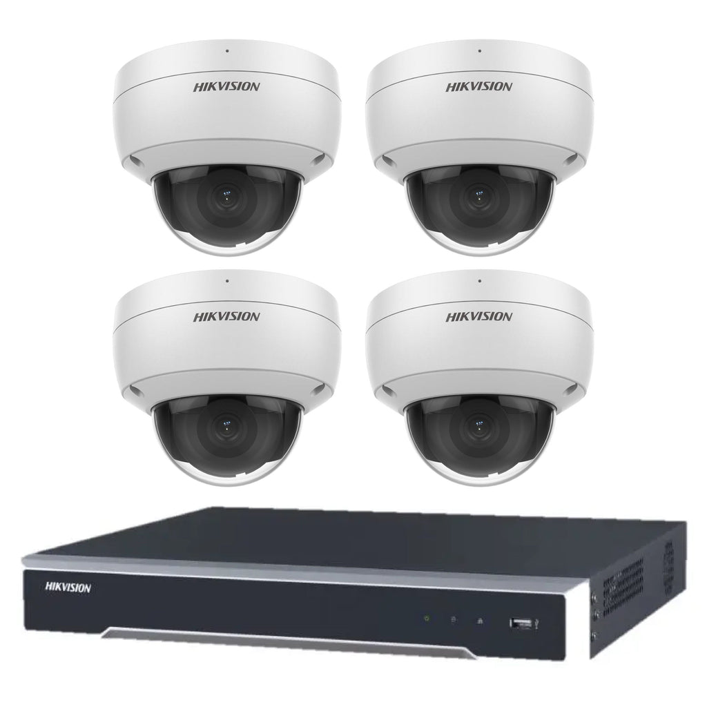 Hikvision DS-2CD2186G2 | 8MP 4CH 4-Dome AcuSense Kit – Smarket