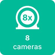 8 cameras
