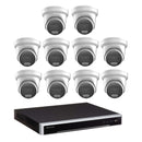 8MP Hikvision COLORVU Hybrid CCTV Kit: 10 x Liveguard Cameras + 16CH 4K (4TB HDD) M Series NVR – Strobe Light, Two-way Audio, Alarm Cameras & 16 Channel NVR CCTV Kit