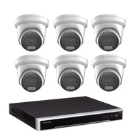 8MP Hikvision COLORVU Hybrid CCTV Kit: 6 x Liveguard Cameras + 8CH 4K (4TB HDD) M Series NVR – Strobe Light, Two - way Audio, Alarm Cameras & 8 Channel NVR CCTV Kit - SMarket