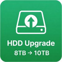 HDD Upgrade — 8TB → 10TB