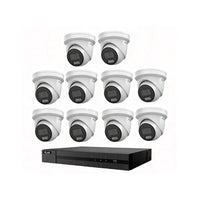 HiLook Hikvision 6MP AcuSense 16CH CCTV Kit with 10 Turret IP Cameras IPC-T262H-MU