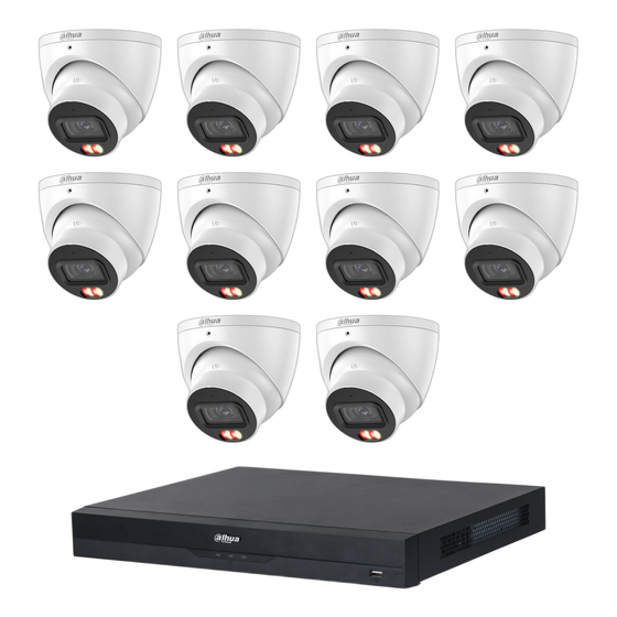 Dahua 10 x 8MP DH-IPC-HDW3867EM-S-IL-ANZ Fixed Starlight Turret Cameras, 16CH AI NVR