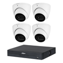 Dahua 4-camera 8MP DH-IPC-HDW3866EMP-S-AUS turret CCTV kit with 8-channel AI NVR 