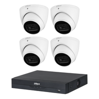 Dahua 4-camera 8MP DH-IPC-HDW3866EMP-S-AUS turret CCTV kit with 8-channel AI NVR 